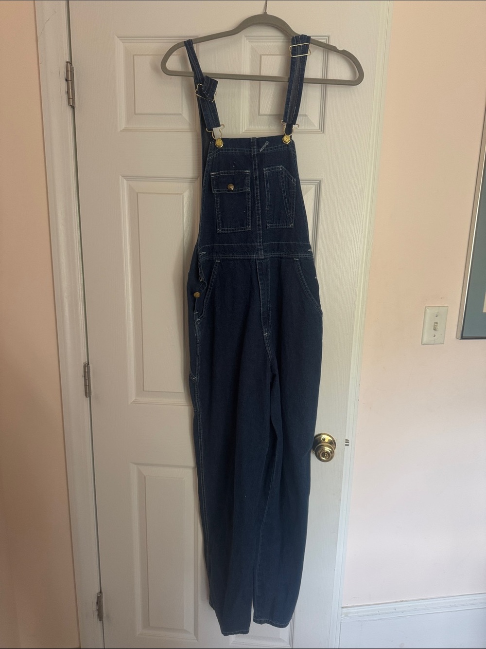 Carter's Dark Blue Denim Bib Overalls Jumpsuit